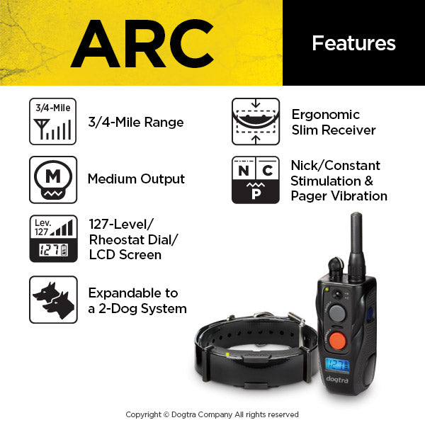 Dogtra - ARC - 3/4 Mile - Remote Training Collar – PetsTEK