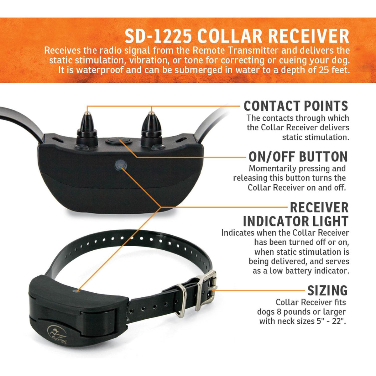 SportDOG - SD-2525 - ProHunter 2525 - 2 Miles - Remote Training Collar –  PetsTEK