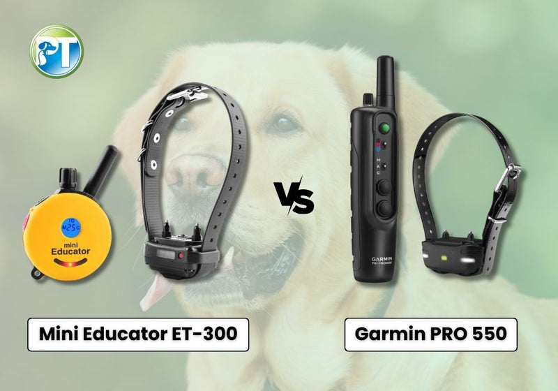Mini Educator ET-300 vs Garmin PRO 550 - PetsTEK