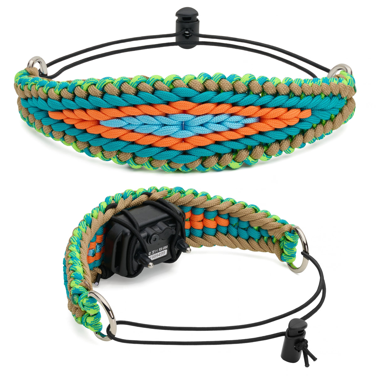 PetsTEK Adjustable Paracord E-Collar Strap for Dogs (10 to 20 Inch Neck)-zoom-1