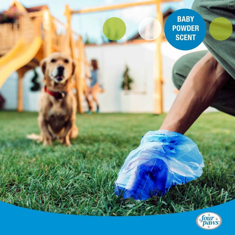 Four Paws - Wee-Wee Scented Dog Waste Bags - 60-Count, Blue - Waste Management-zoom-