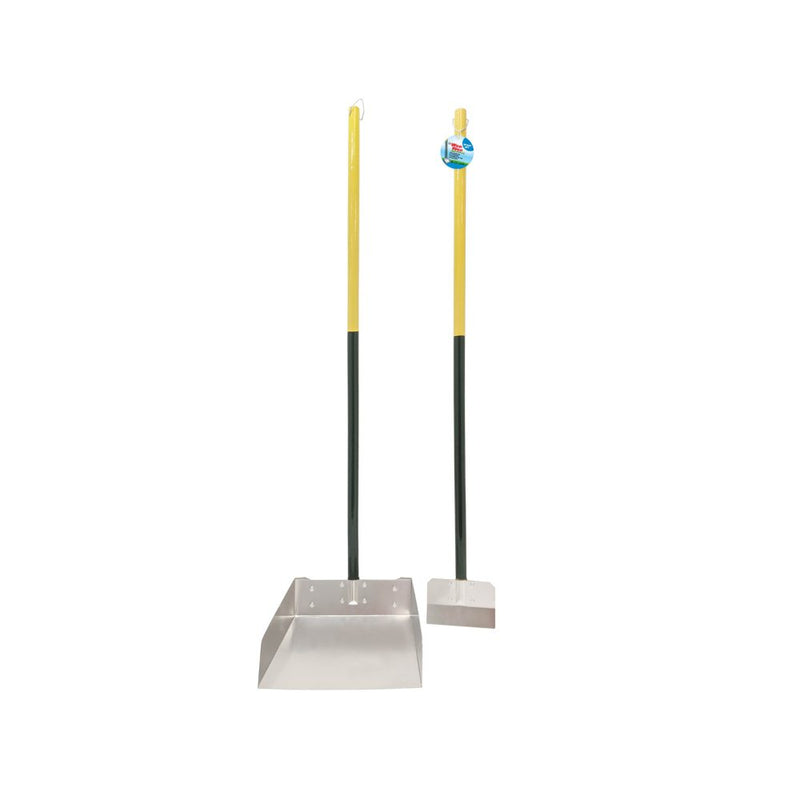 Four Paws - Dog Spade Set Large - Green/Yellow - Waste Management-zoom-