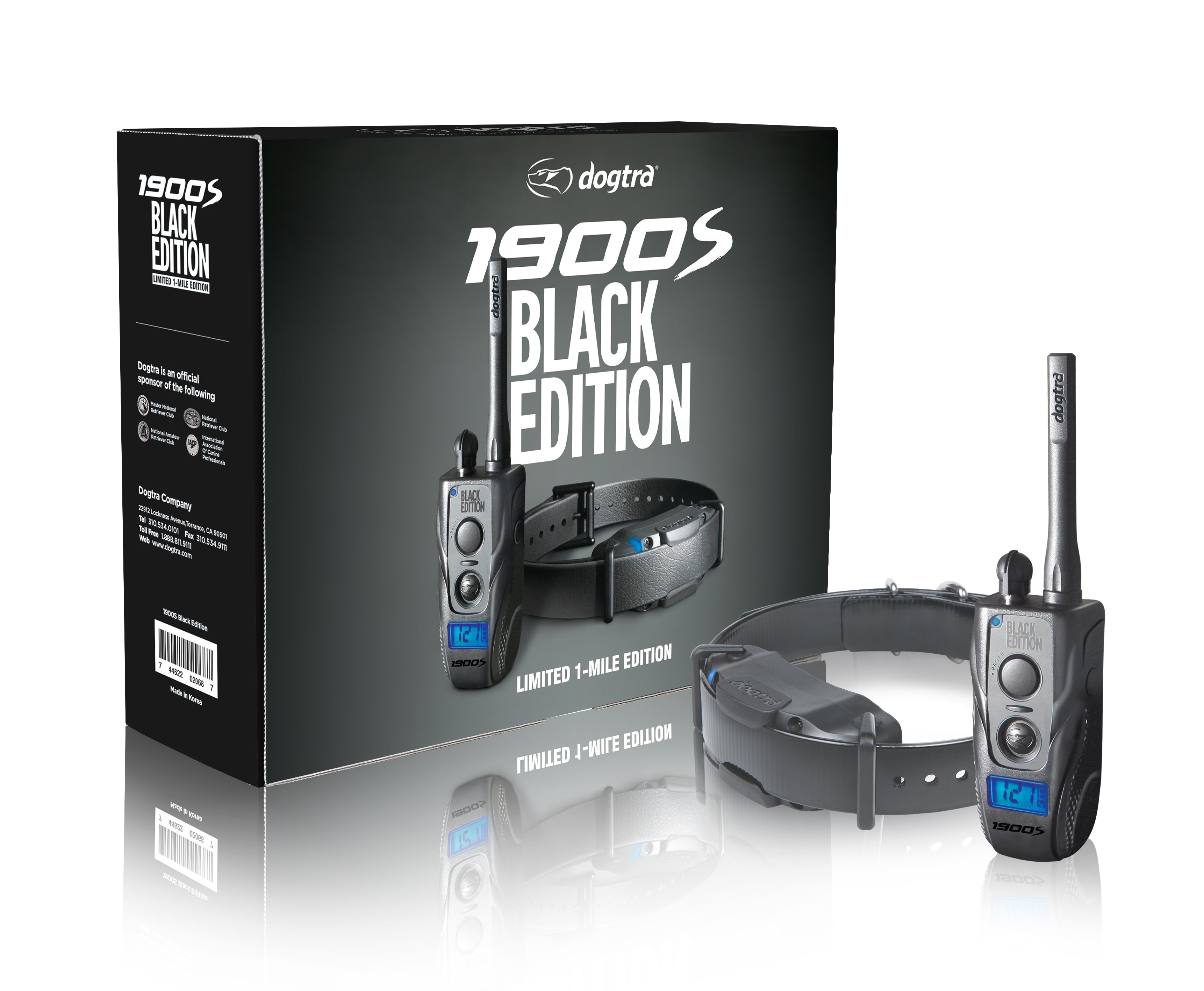 Dogtra 1900S Black Edition Remote Training Collar Box Set