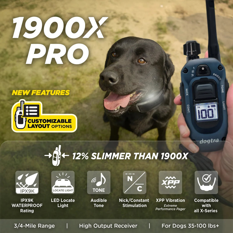Dogtra - 1900X Pro - 3/4-Mile - Remote Training Collar-zoom-