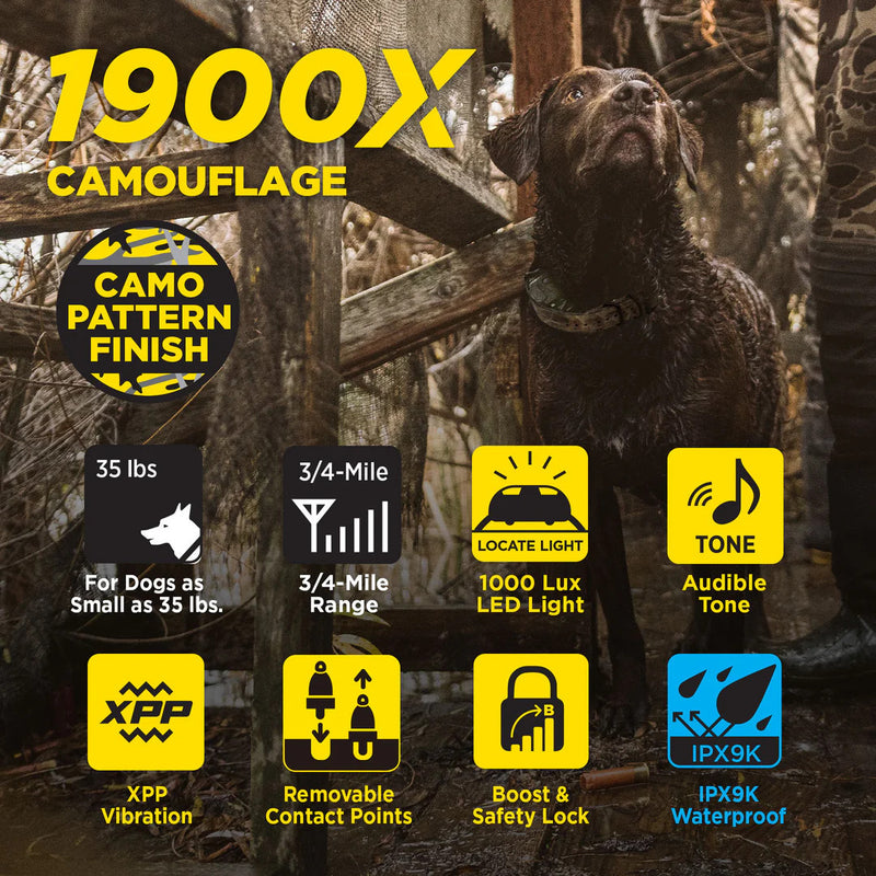 Dogtra 1900X Camouflage - 3/4 Mile - Remote Training E-Collar-zoom-