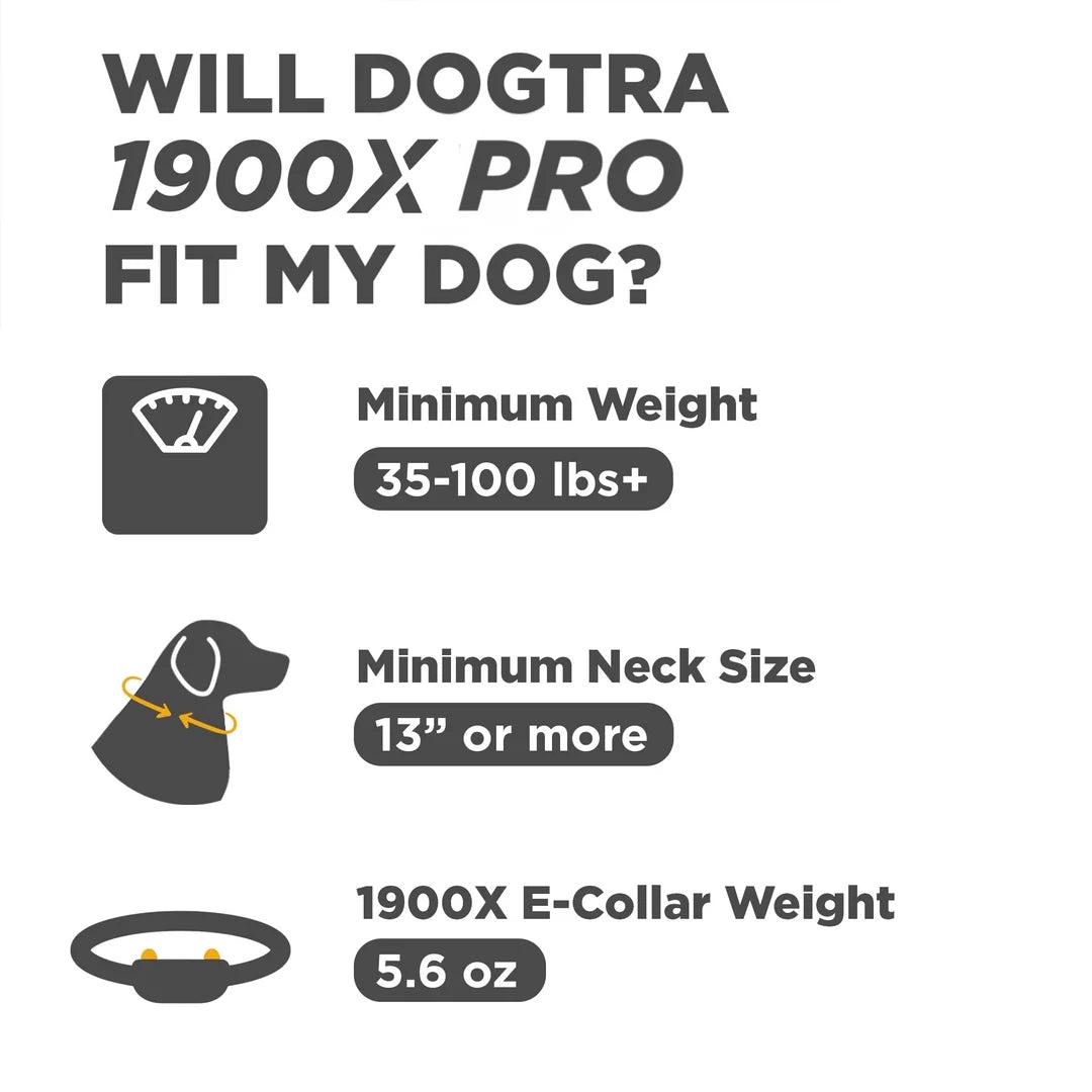 Dogtra - 1900X Pro - 3/4-Mile - Remote Training Collar