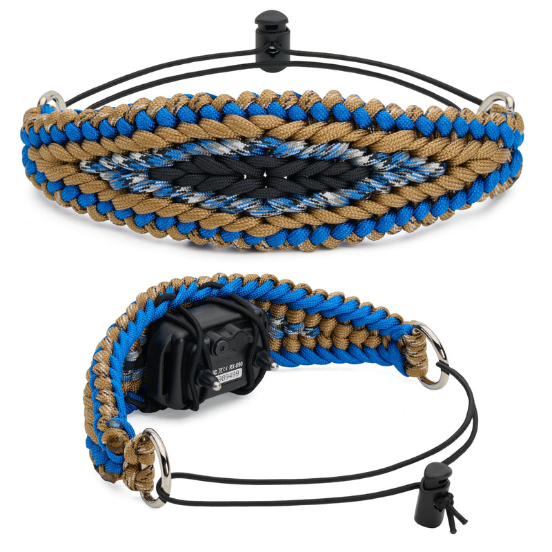 PetsTEK Adjustable Paracord E-Collar Strap for Dogs (10 to 20 Inch Neck)-zoom-
