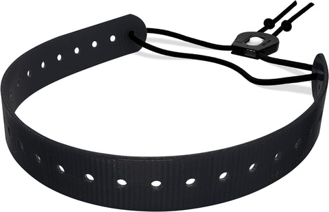PetsTEK 1" Biothane Replacement Strap for E-Collar in Black