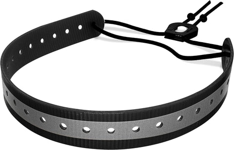 PetsTEK 1" Reflective Biothane Replacement Strap for Remote Training E-Collar in Black