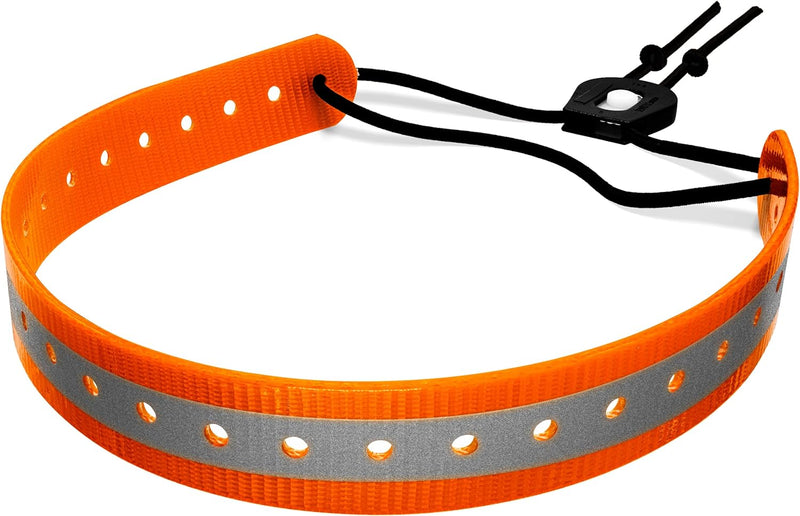 PetsTEK - E-Collar Reflective Biothane Replacement Bungee Dog Collar Strap - 1" and 3/4"-zoom-