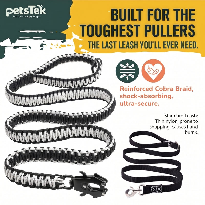PetsTEK Heavy Duty Dog Leash For Large Dogs-zoom-