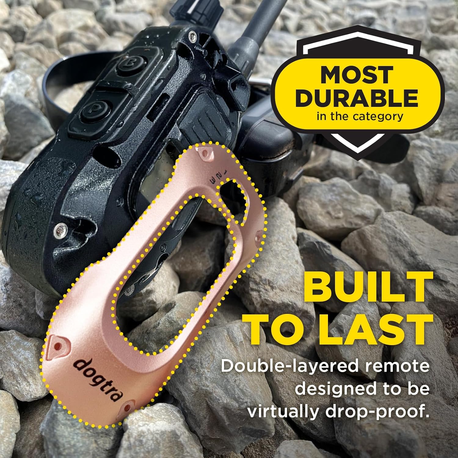 Dogtra 1900X & Pink Gold X-Shield Bundle - 3/4 Mile Dog Training E-Collar-zoom-3