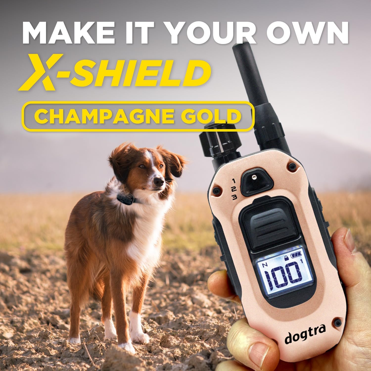 Dogtra 1900X & Pink Gold X-Shield Bundle - 3/4 Mile Dog Training E-Collar-6