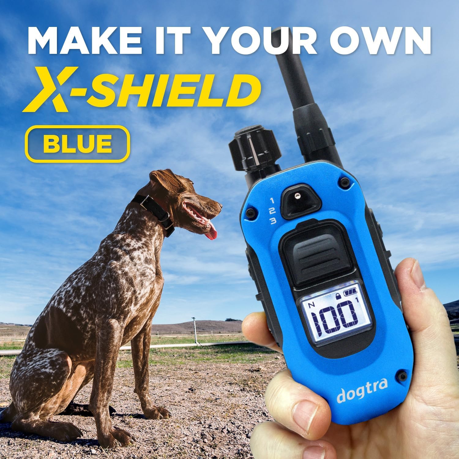 Dogtra 1900X & Blue X-Shield Bundle - 3/4 Mile Dog Training E-Collar-zoom-6