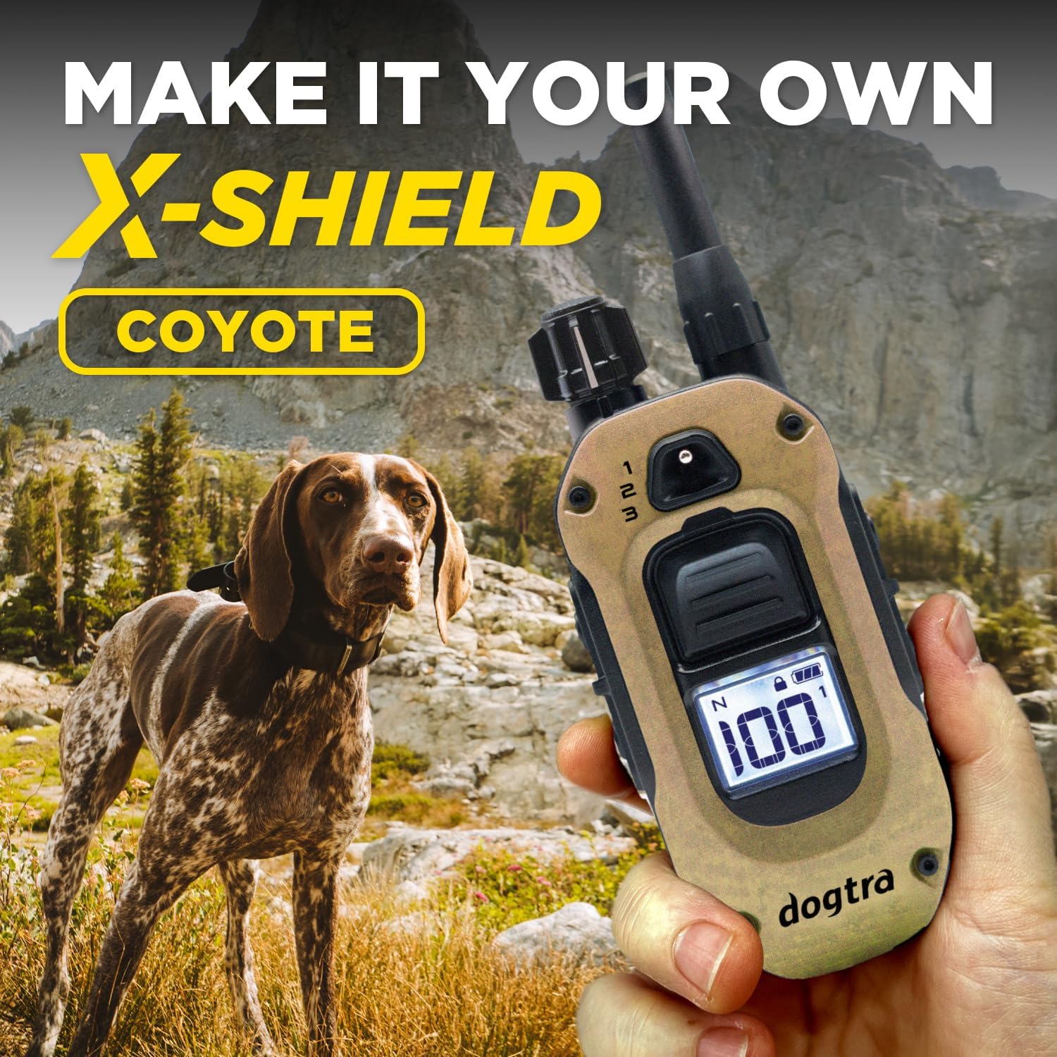 Dogtra 1900X & Coyote X-Shield Bundle - 3/4 Mile Dog Training E-Collar-zoom-6