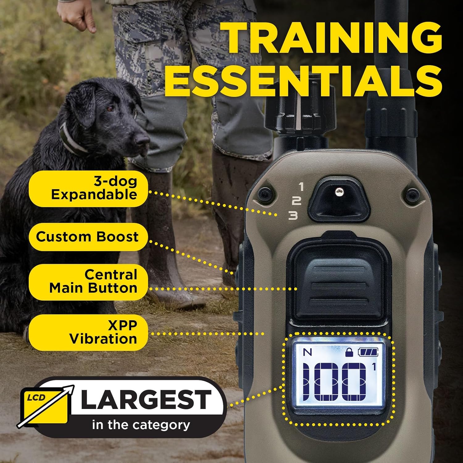 Dogtra 1900X & Coyote X-Shield Bundle - 3/4 Mile Dog Training E-Collar-zoom-8