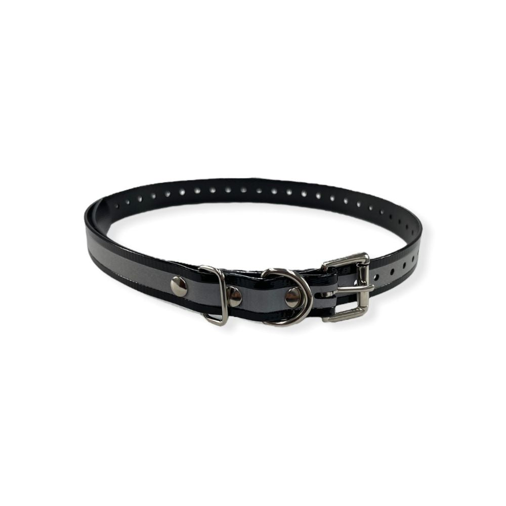 E-Collar Technologies - 3/4" Reflective Biothane Replacement Strap in Black