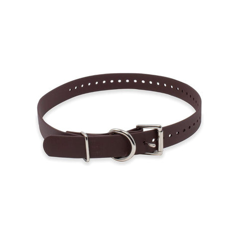 E_Collar Technologies 1" x 22" Biothane Strap in Brown