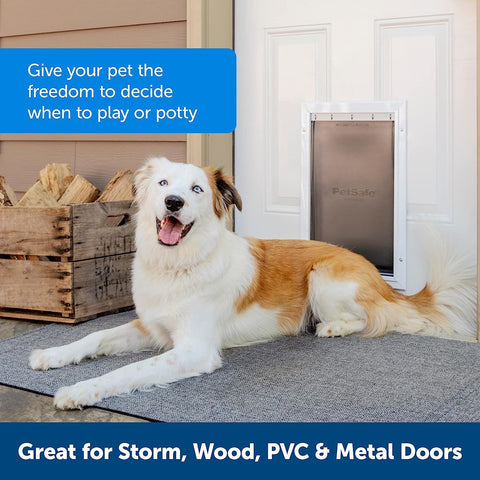PetSafe - ZPA19-16854 Extreme Weather Aluminum Pet Door - Large