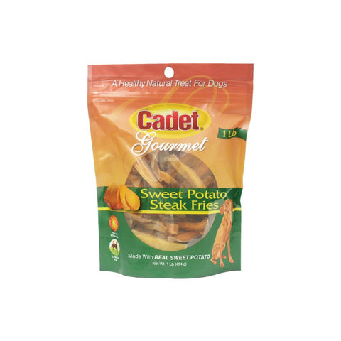 One 1-Pound Pack Cadet Sweet Potato Steak Fries Treats