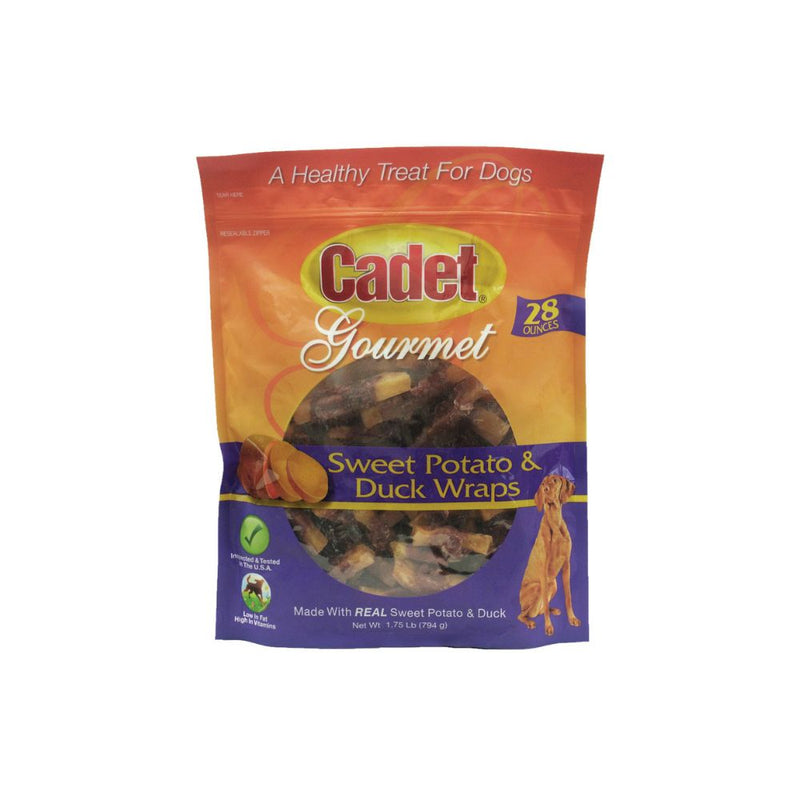 Cadet - Premium Gourmet Duck and Sweet Potato Wraps Treats - 28 ounces - Dog Treats-zoom-