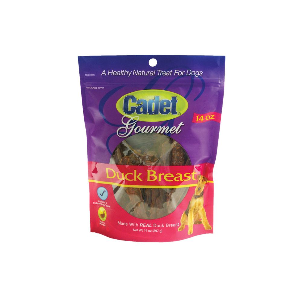 14oz Pack of Cadet Premium Gourmet Duck Breast Treats