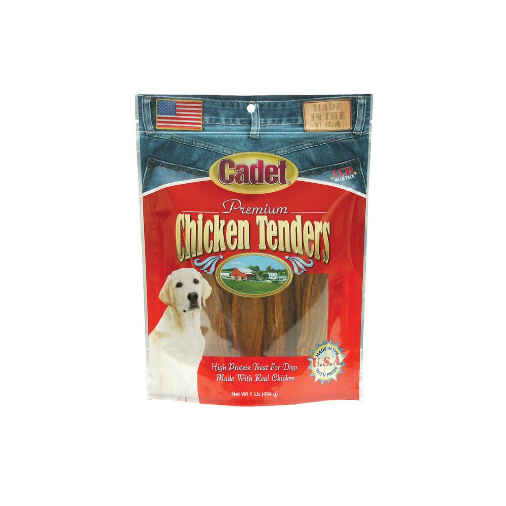 1-Pound Pack of Cadet Premium Gourmet USA Chicken Tender Treats