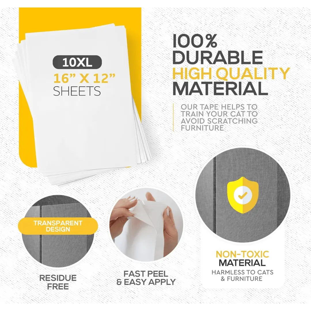 petstek.myshopify.com CatWay - 10XL 16”x12” Anti Cat Scratch Furniture Protectors (10 Pack)  PetsTEK