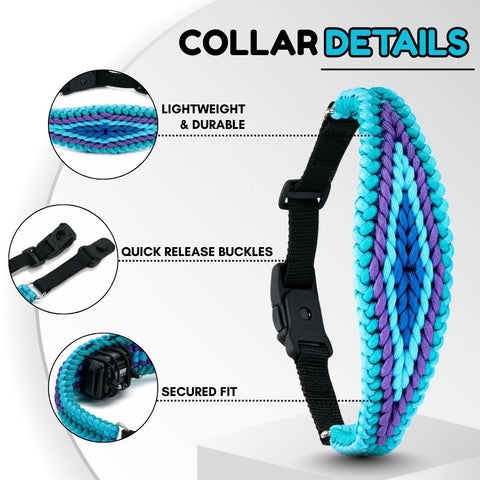 PetsTEK - Paracord Dog Collar Cover - Accessories and Parts
