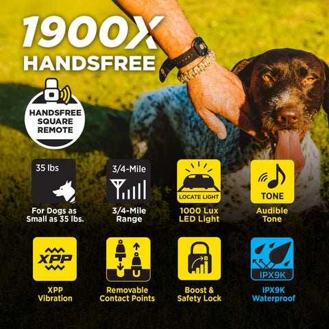 Dogtra 1900X Handsfree 1-Dog Remote Training E-Collar Features