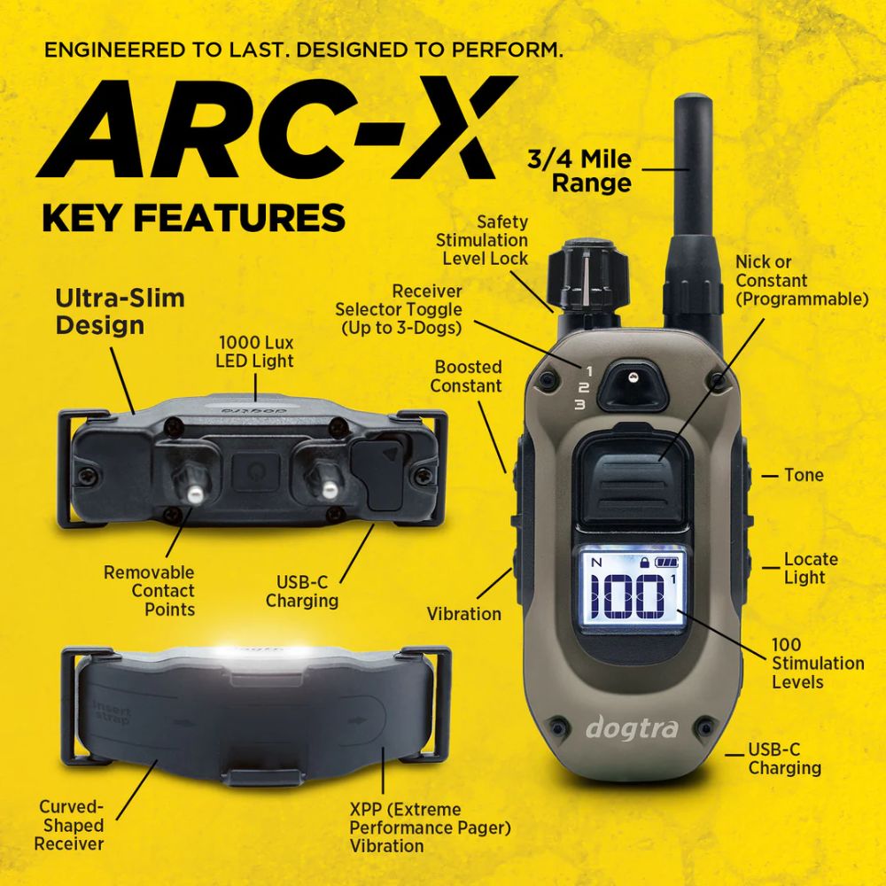 Dogtra ARC-X Remote Training Collar Key Features