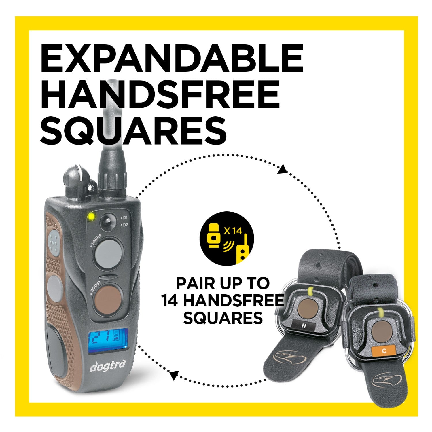 Dogtra ARC Handsfree Plus B&L Remote Training Collar with Handsfree Squares