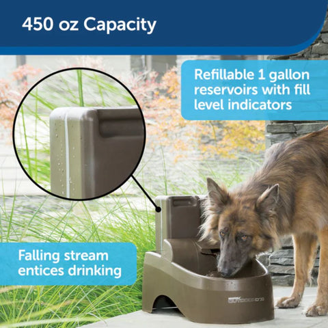 Drinkwell ZWW00-17111 Outdoor Dog Fountain Water Capacity