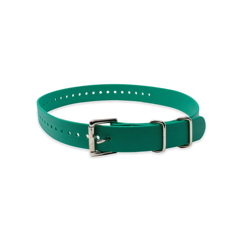 E_Collar Technologies 1" x 22" Biothane Strap in Green