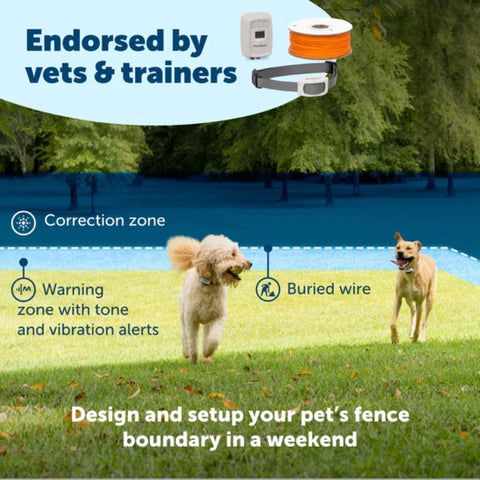 Illustration on How the PetSafe PIG00-17440 Classic In-Ground Fence Works