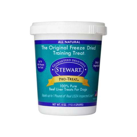 One 4oz Tub of Miracle Corp Stewart Pro-Treat Freeze Dried Beef Liver