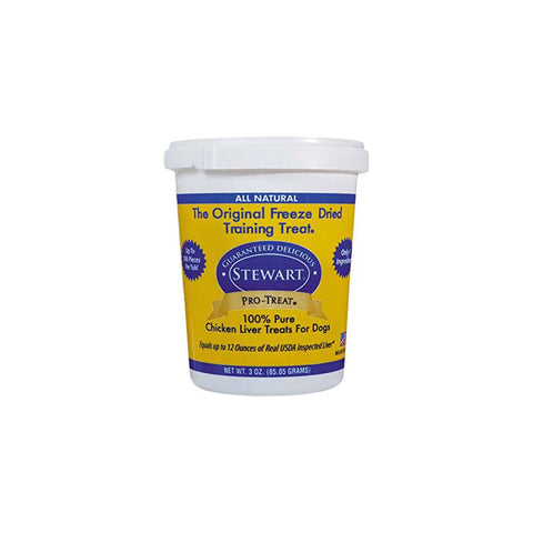 One 3oz Tub of Miracle Corp Stewart Pro-Treat Freeze Dried Chicken Liver