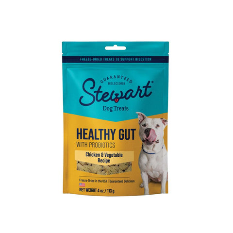 4-Ounce Pouch of Miracle Corp Stewart Dog Healthy Gut Chicken and Vegetable Treats