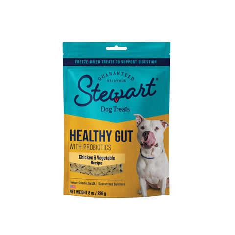 8-Ounce Pouch of Miracle Corp Stewart Dog Healthy Gut Chicken and Vegetable Treats
