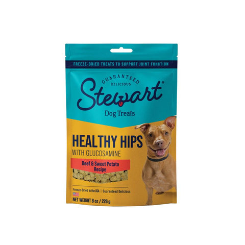 8-Ounce Pouch of Miracle Corp Stewart Dog Healthy Hips Beef and Sweet Potato Treats