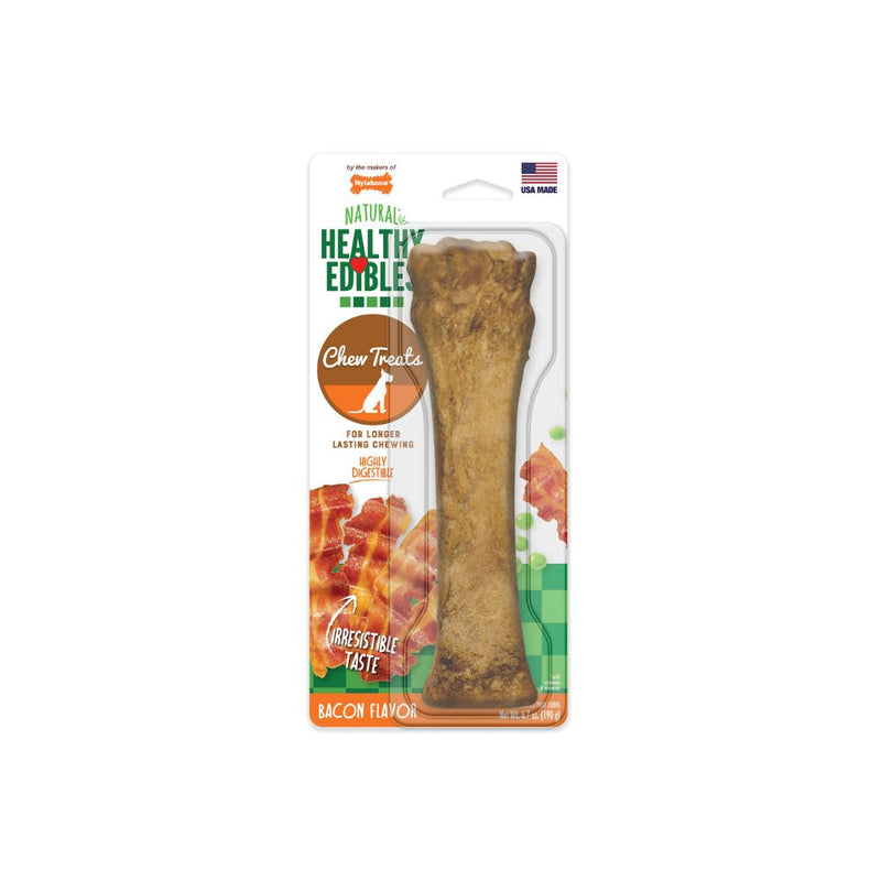 Nylabone - Healthy Edibles Longer Lasting Bacon Treats Souper - 1 count - Dog Treats-zoom-