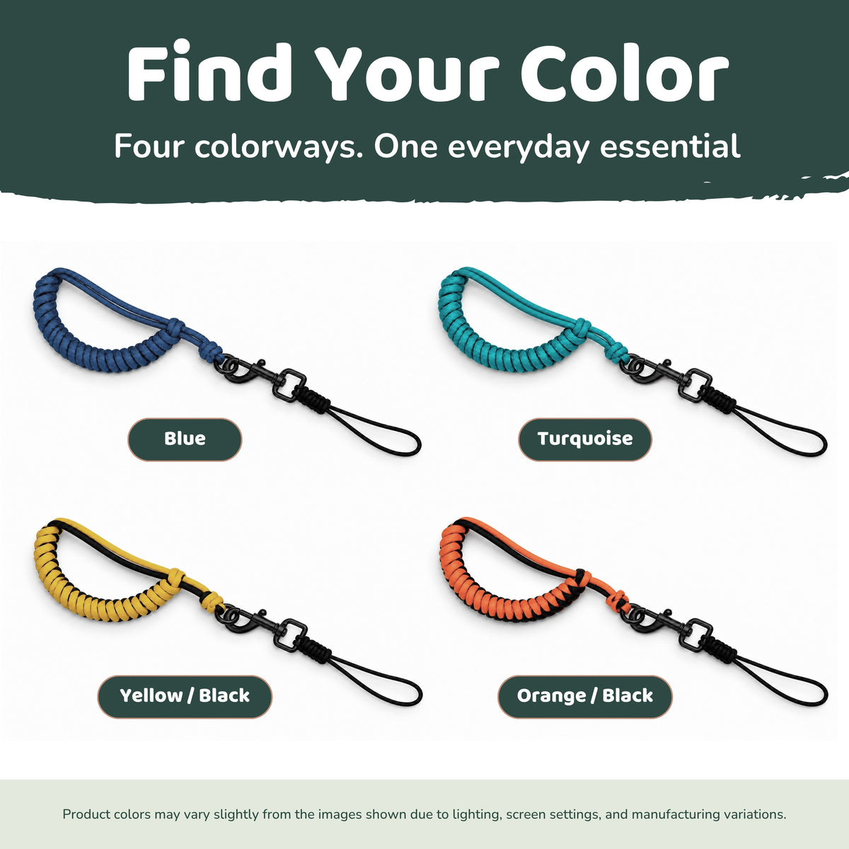 PetsTEK paracord remote lanyard with swivel clip and wrist strap for secure, convenient e collar remote handling.