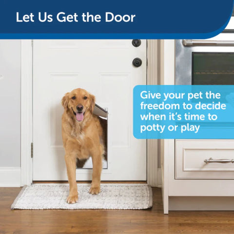 PetSafe Freedom Aluminum Pet Door Allows Pets to Come and Go
