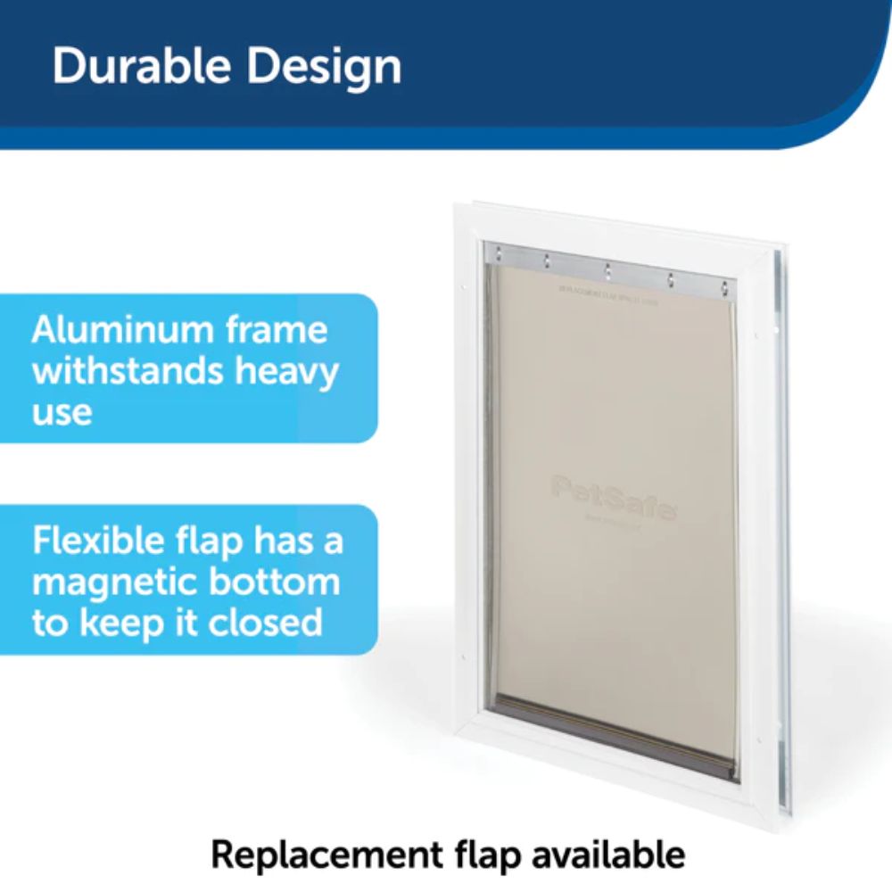 PetSafe Freedom Aluminum Pet Door with Durable Aluminum Frame