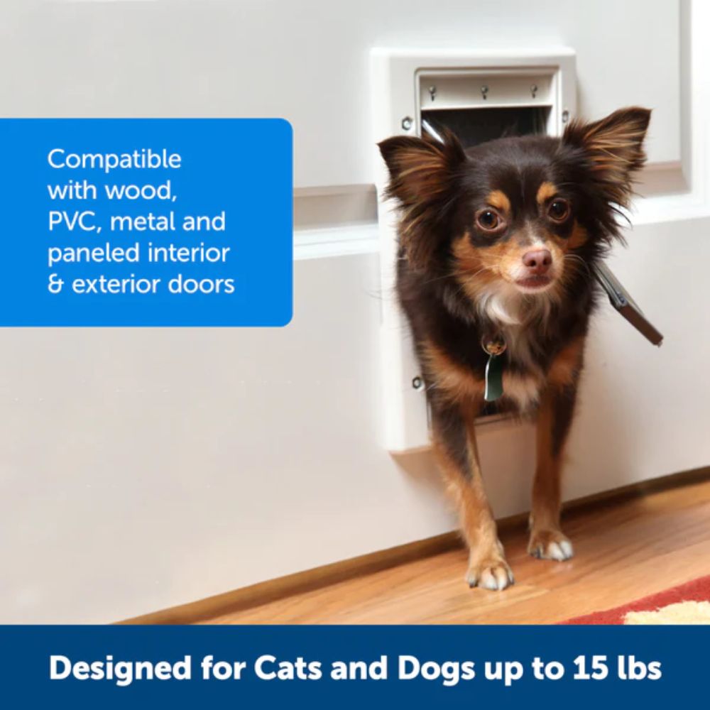 PetSafe Plastic Pet Door Designed for Pets 15 Pounds and Up