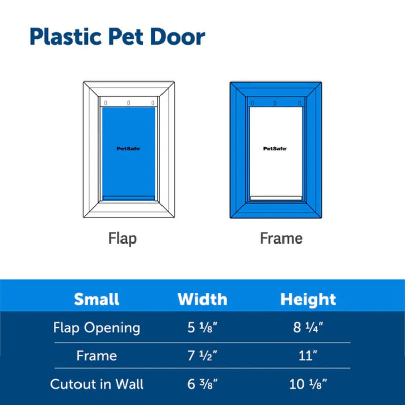 PetSafe - PPA00-10958 Plastic Pet Door - Small - Pet Door-zoom-