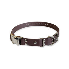 E-Collar Technologies 1" Width Quick Snap Biothane Collar in Brown