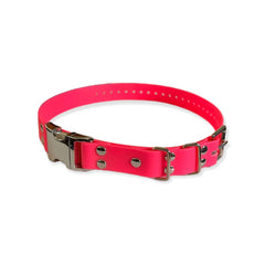 E-Collar Technologies 1" Width Quick Snap Biothane Collar in Pink