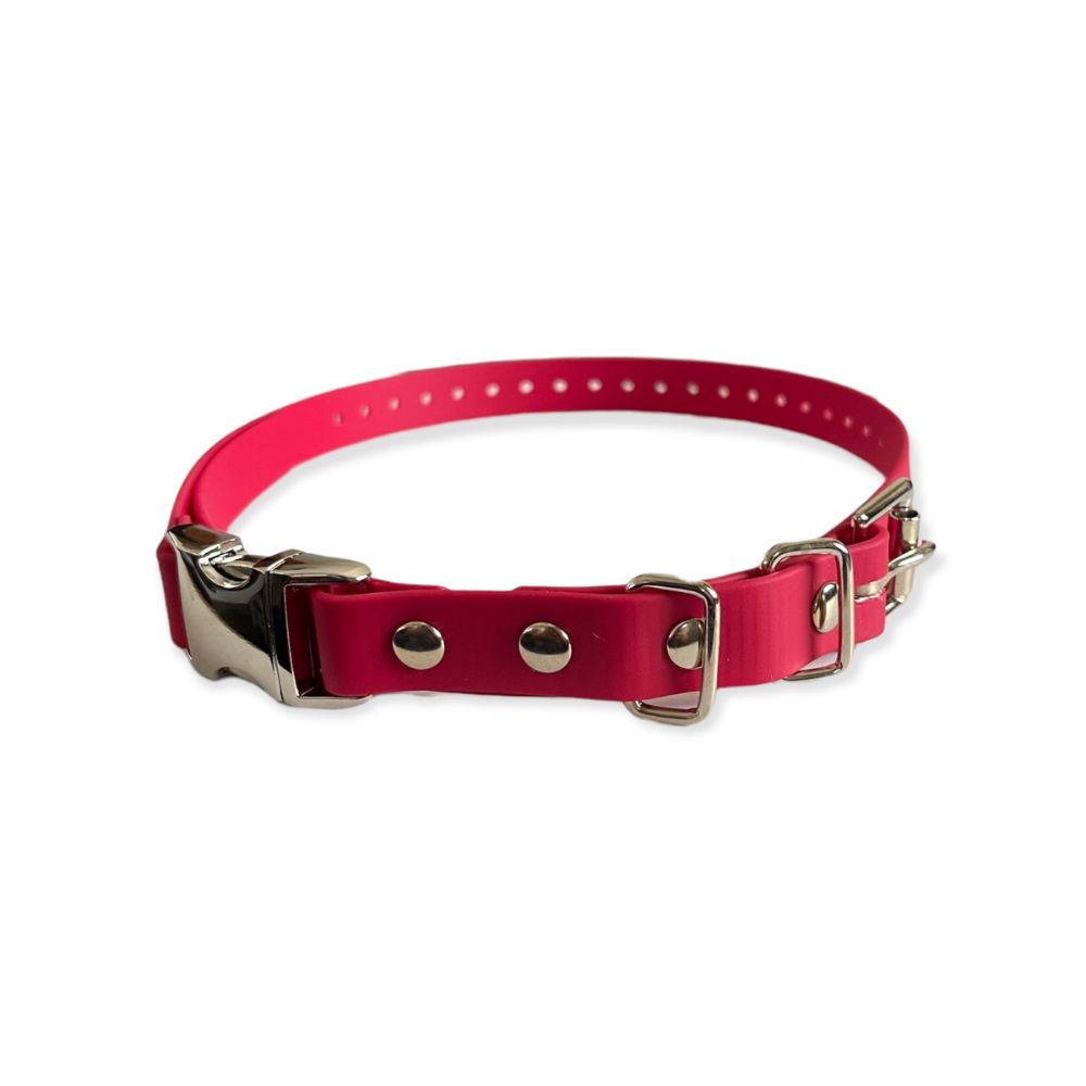 E-Collar Technologies 3/4" Quick Snap Biothane Collar in Red