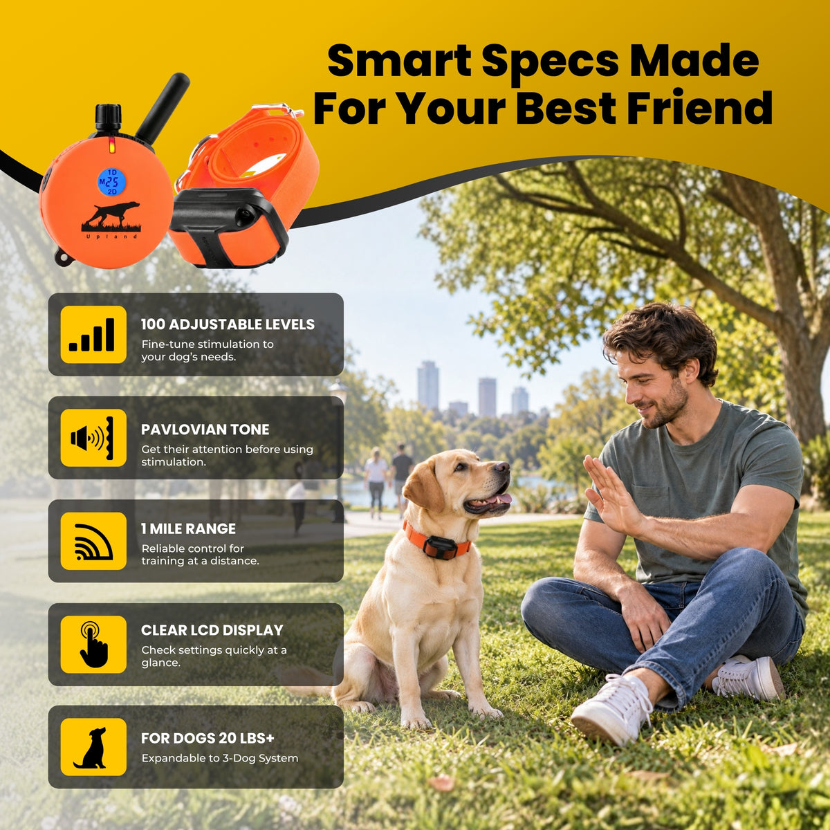 Upland Educator UL-1202 Remote Dog Training Collar Orange by E-Collar Technologies
